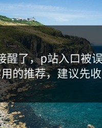 看完直接醒了，p站入口被误会了-最实用的推荐，建议先收藏