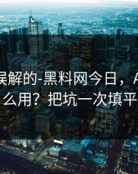 一直被误解的-黑料网今日，AI鉴谣怎么用？把坑一次填平