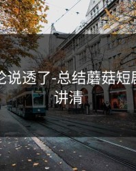 高赞评论说透了-总结蘑菇短剧｜一篇讲清