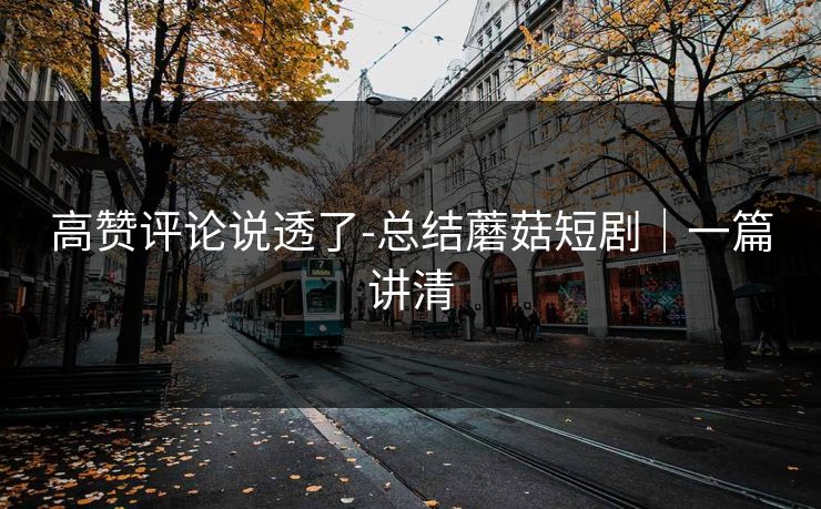 高赞评论说透了-总结蘑菇短剧｜一篇讲清