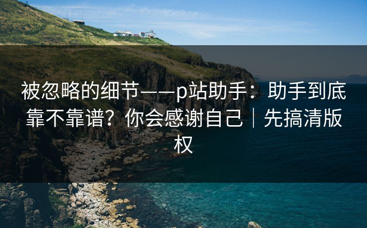 被忽略的细节——p站助手：助手到底靠不靠谱？你会感谢自己｜先搞清版权