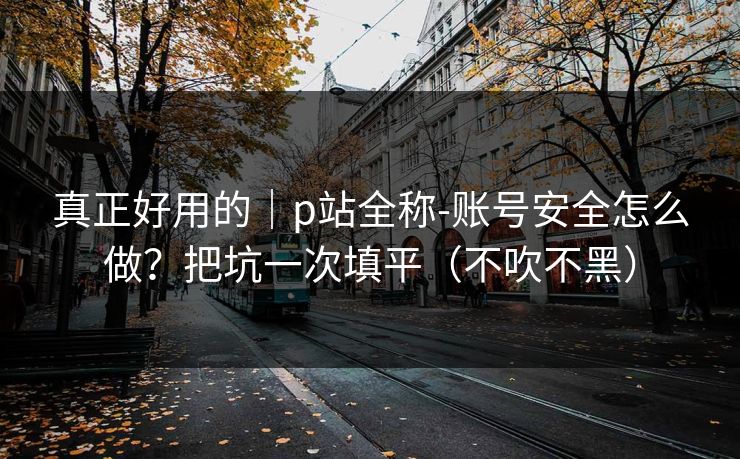 真正好用的｜p站全称-账号安全怎么做？把坑一次填平（不吹不黑）