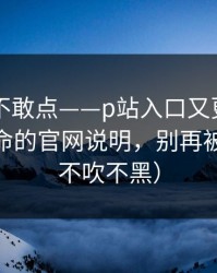 我差点不敢点——p站入口又更新了——最致命的官网说明，别再被套路（不吹不黑）