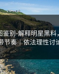 关键截图鉴别-解释明星黑料，别再被带节奏｜依法理性讨论