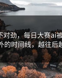 越看越不对劲，每日大赛ai被扒出了：最意外的时间线，越往后越震撼