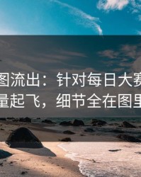 内部截图流出：针对每日大赛今日流量起飞，细节全在图里