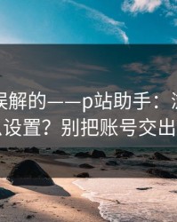 一直被误解的——p站助手：浏览器怎么设置？别把账号交出去