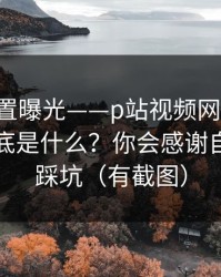 隐藏设置曝光——p站视频网页入口：镜像到底是什么？你会感谢自己｜别踩坑（有截图）