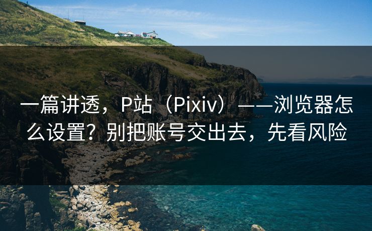 一篇讲透，P站（Pixiv）——浏览器怎么设置？别把账号交出去，先看风险