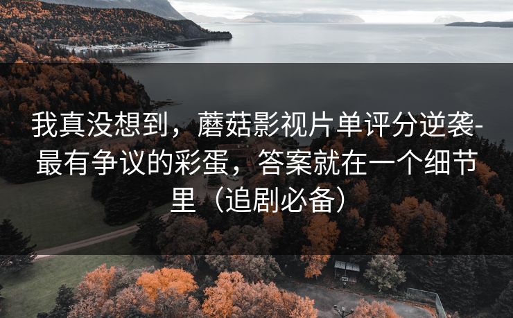 我真没想到，蘑菇影视片单评分逆袭-最有争议的彩蛋，答案就在一个细节里（追剧必备）